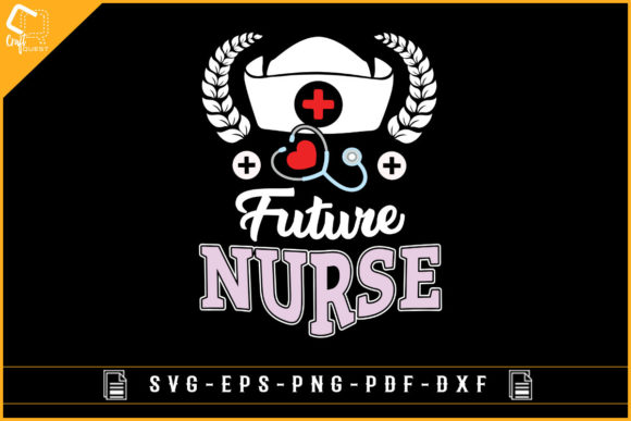 Future Nurse T-shirt Design Graphics for Crafts