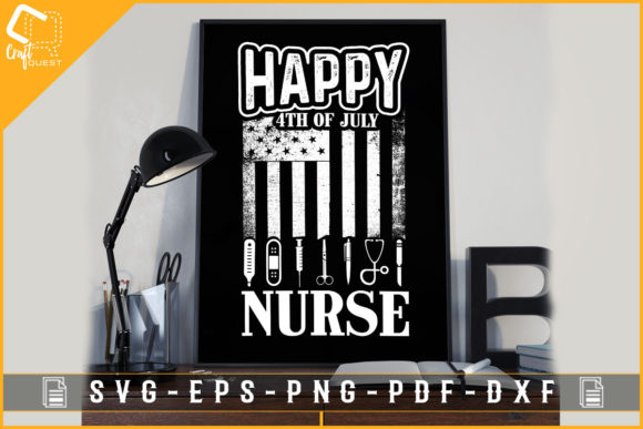 Have 4th of July Nurse Design Usa: Graphics and Crafts for Local Business
