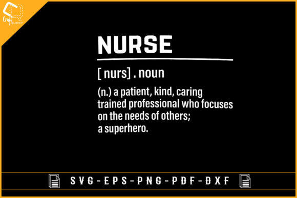 Nurse Definition T-shirt Design: Graphics and Crafts for Content Creation