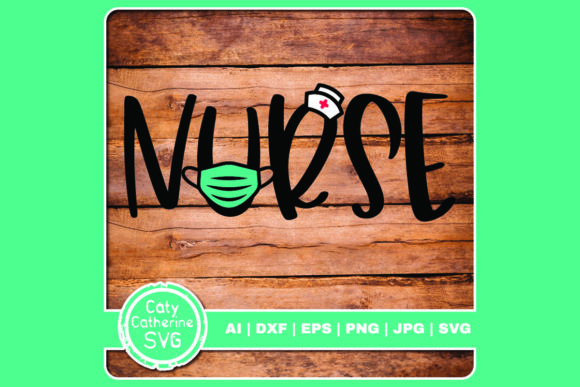 Nurse Graphic with Hat and Mask