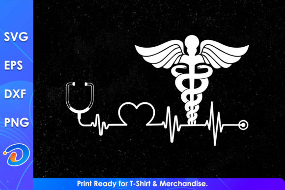 Nurse Heartbeat Svg Cricut Files: Graphics & Crafts