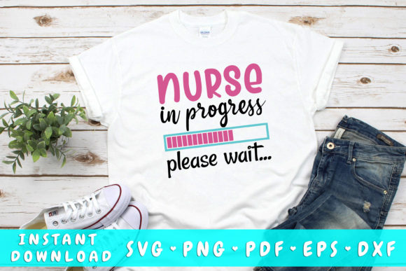 Nurse in Progress SVG: Graphics for Crafts & Small Business