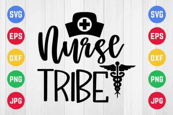 Nurse Tribe Svg Design for Crafts and Graphics