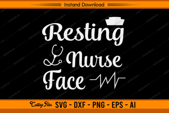 Resting Nurse Face Design: Graphics and Crafts in Action